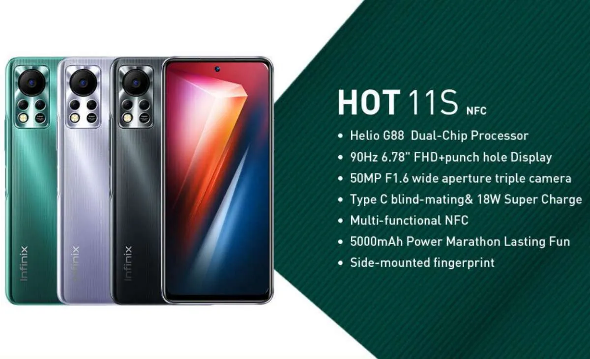 Spesifikasi dan harga HP Infinix Hot 11S semua varian, hanya Rp 2 jutaan