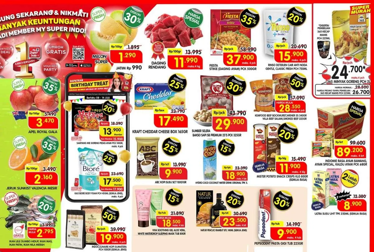 Promo Superindo hari kerja 13 Juli 2021, diskonan rutin terbaru!