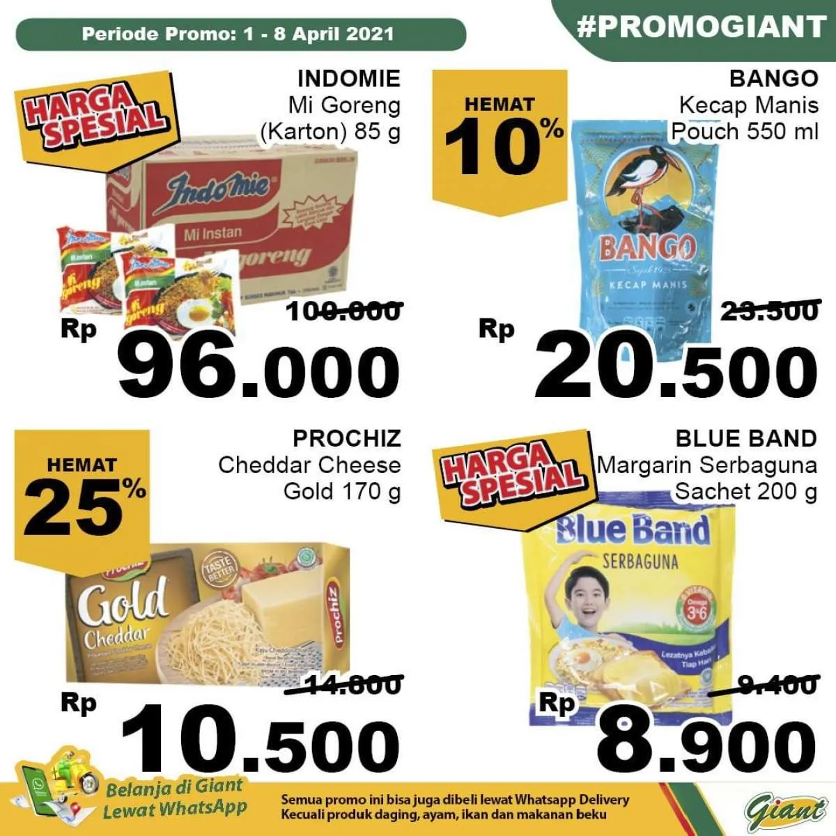 Terbaru! Promo Giant weekday 7 April 2021, diskonan mulai dari 10%-45%
