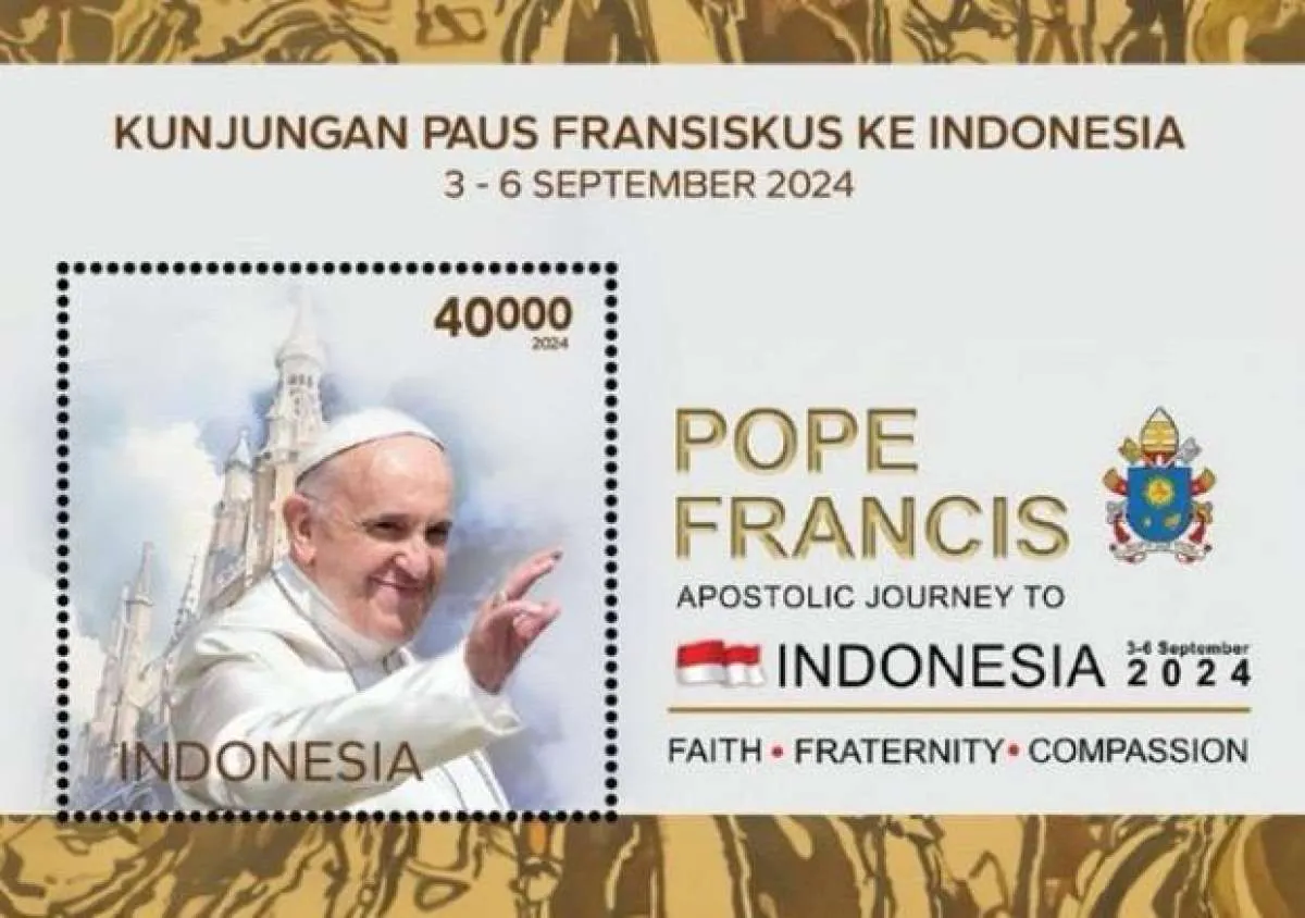 Peruri Luncurkan Prangko Seri Khusus Sambut Kedatangan Paus Fransiskus 