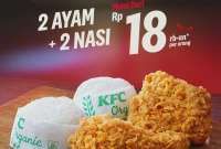 Promo KFC Petoook Duo sampai Januari 2026, Makan Berdua Mulai Rp 18.000-an Per Orang
