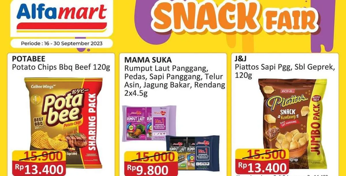 Promo Alfamart Terbaru 25 September 2023, Nikmati Snack dan Susu Lebih Murah