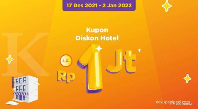 Promo Waktu Indonesia PegiPegi, Kupon Diskon Hotel Rp 1 Juta Hingga 1 Januari 2022