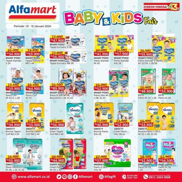 Promo Alfamart Terbaru 1-15 Januari 2024, Baby and Kids Fair