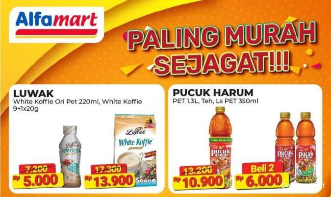 Promo Alfamart Paling Murah Sejagat 1-7 Januari 2025, Teh Pucuk Beli 2 Lebih Murah