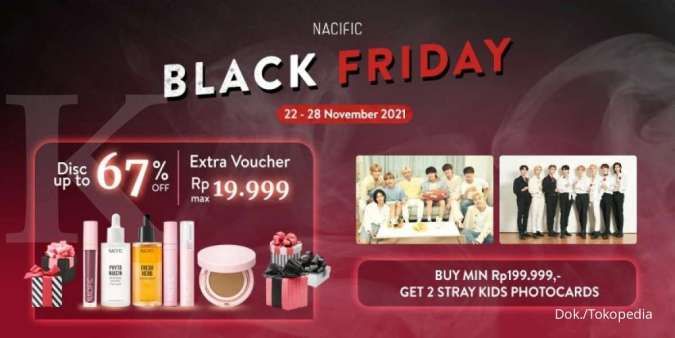 Promo Nacific Black Friday, Belanja Makeup & Skincare Diskon s/d 67% + Extra Voucher