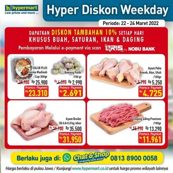 Promo Hypermart Hyper Diskon Weekday 22-24 Maret 2022