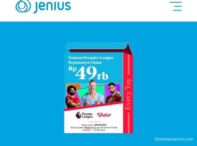 Promo Jenius Mei 2024 dengan Vidio