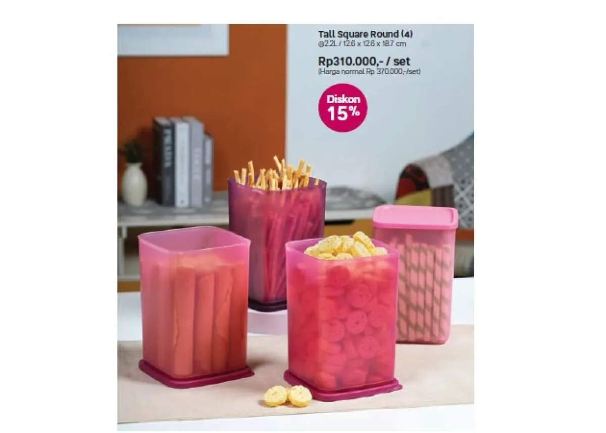 Katalog Promo Tupperware Februari 2022, Khusus Tempat Snack Diskon Hingga 30%