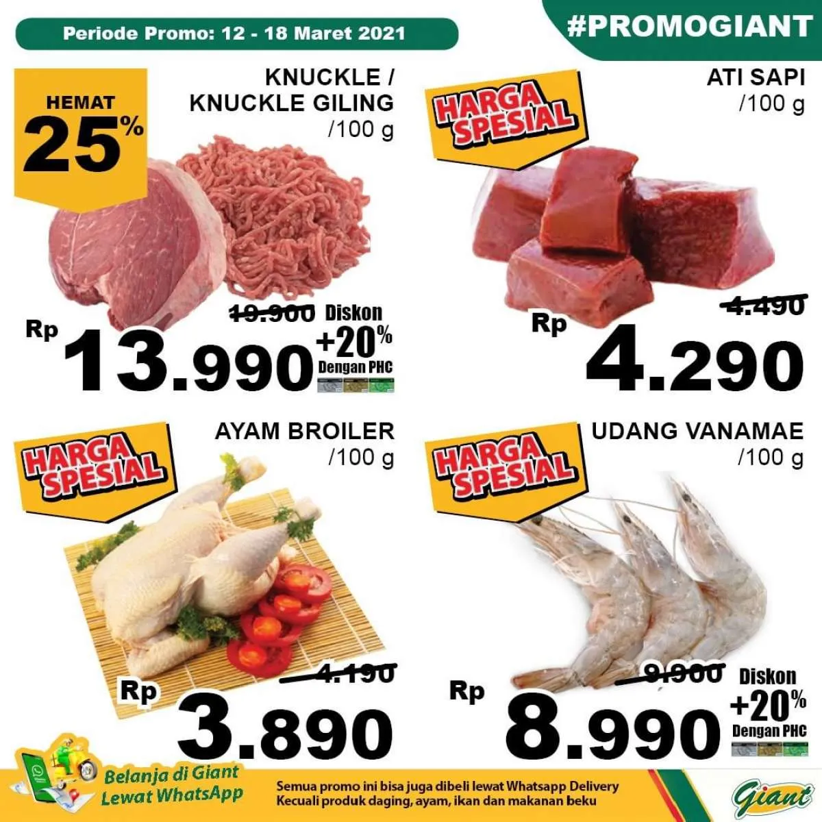 Cek promo Giant hari ini 18 Maret 2021, diskonan mulai 10%-40%!