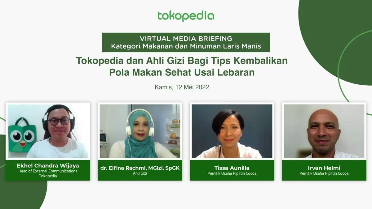 Tokopedia dan Ahli Gizi Bagi Tips Kembalikan Pola Makan Sehat Usai Lebaran