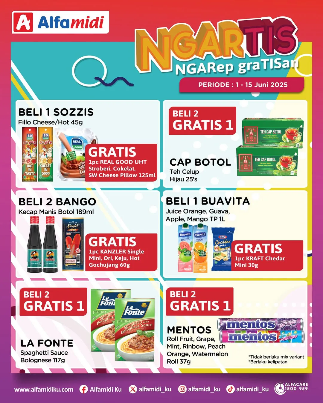 Promo Alfamidi Ngartis (Ngarep Gratisan) Periode 1-15 Juni 2025