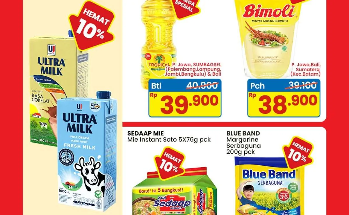 Promo JSM Indomaret 5-7 September 2025, Ultra Milk-Sunlight Harga Spesial