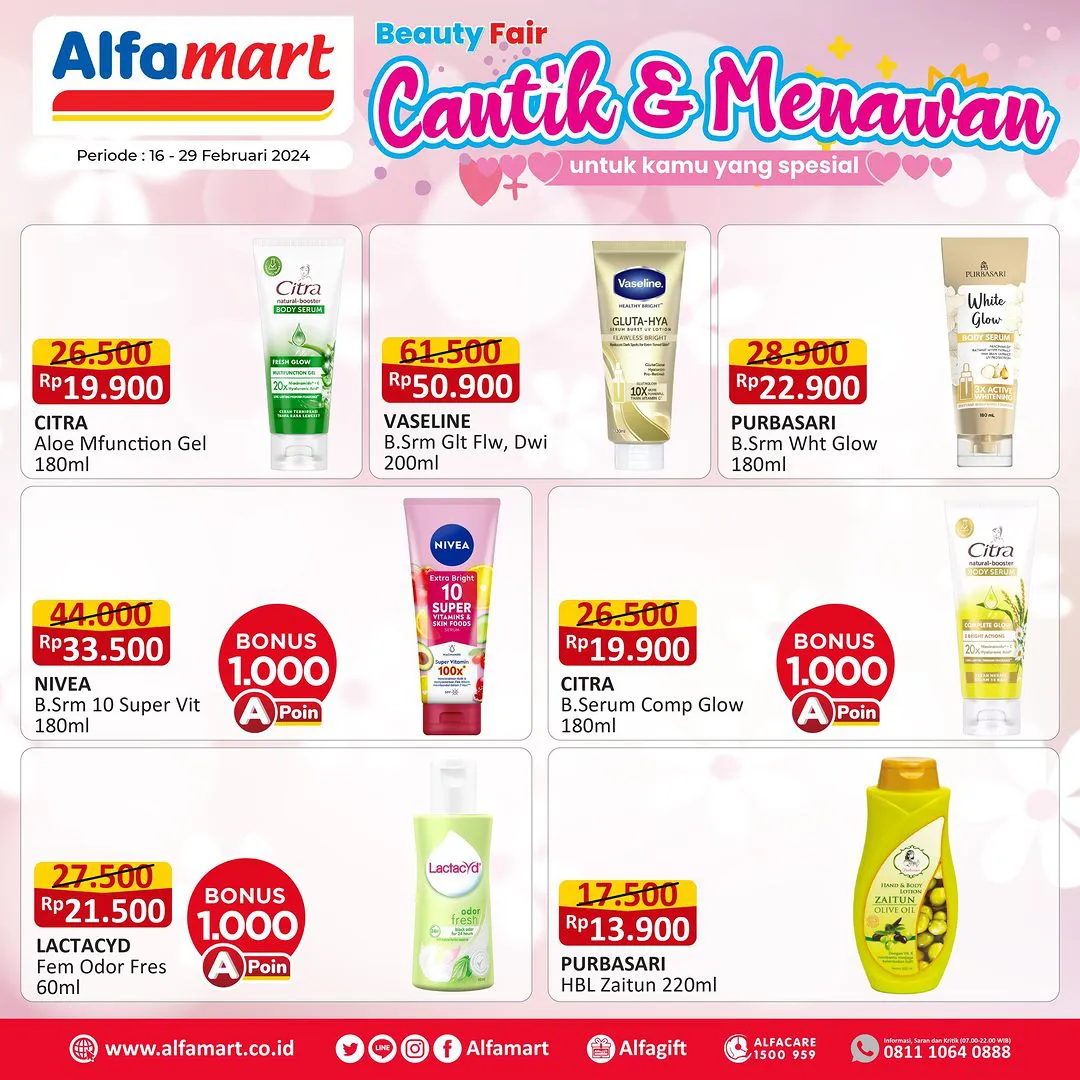 Promo Alfamart Body Care Fair Periode 16-29 Februari 2024