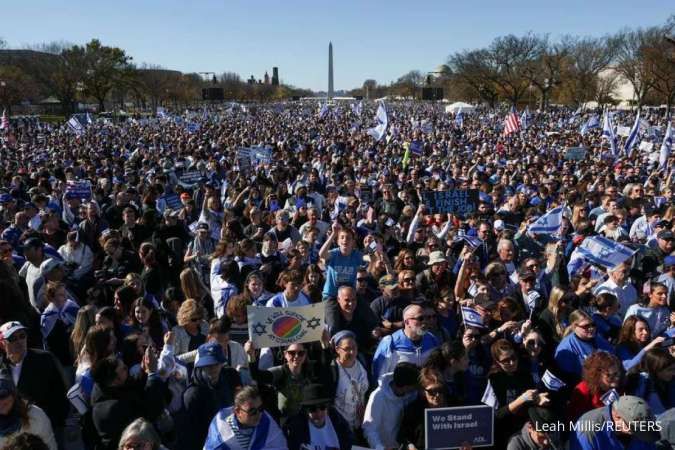 Puluhan Ribu Orang Berkumpul di Washington DC Suarakan Dukungan untuk Israel