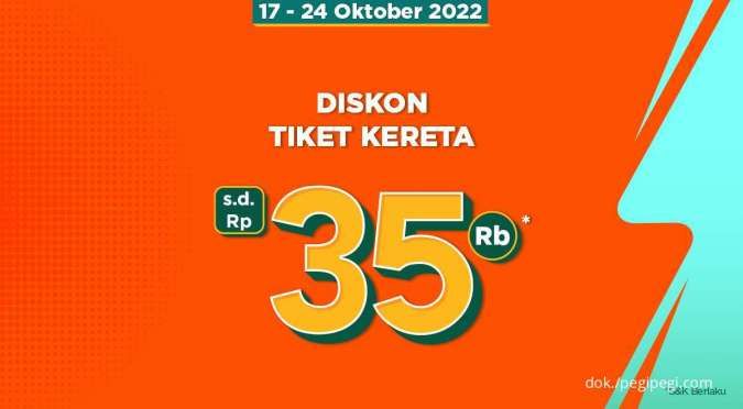 Promo PegiPegi Salecation sampai 24 Oktober 2022, Diskon Tiket Kereta Rp 35.000