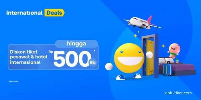 Promo Tiket.com Tiket Pesawat & Hotel Internasional, Nikmati Diskon s.d Rp500.000