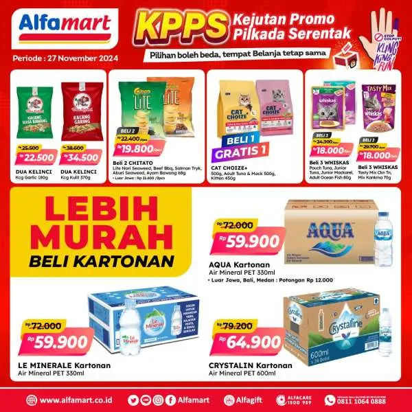 Promo Alfamart Spesial Pilkada Periode 27 November 2024