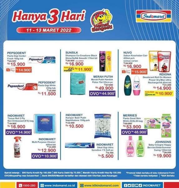 JSM Indomaret Promo from 11-13 March 2022