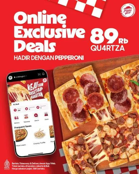 Promo Pizza Hut Online Exclusive Deals Tiap Rabu