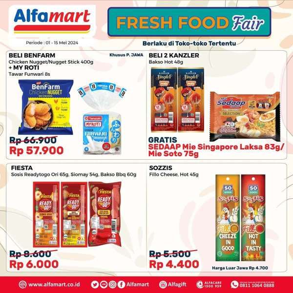 Promo Alfamart Fresh Food 1-15 Mei 2024