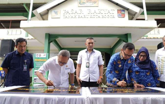 Mendag Zulkifli Hasan Resmikan Pasar Tanah Baru di Bogor