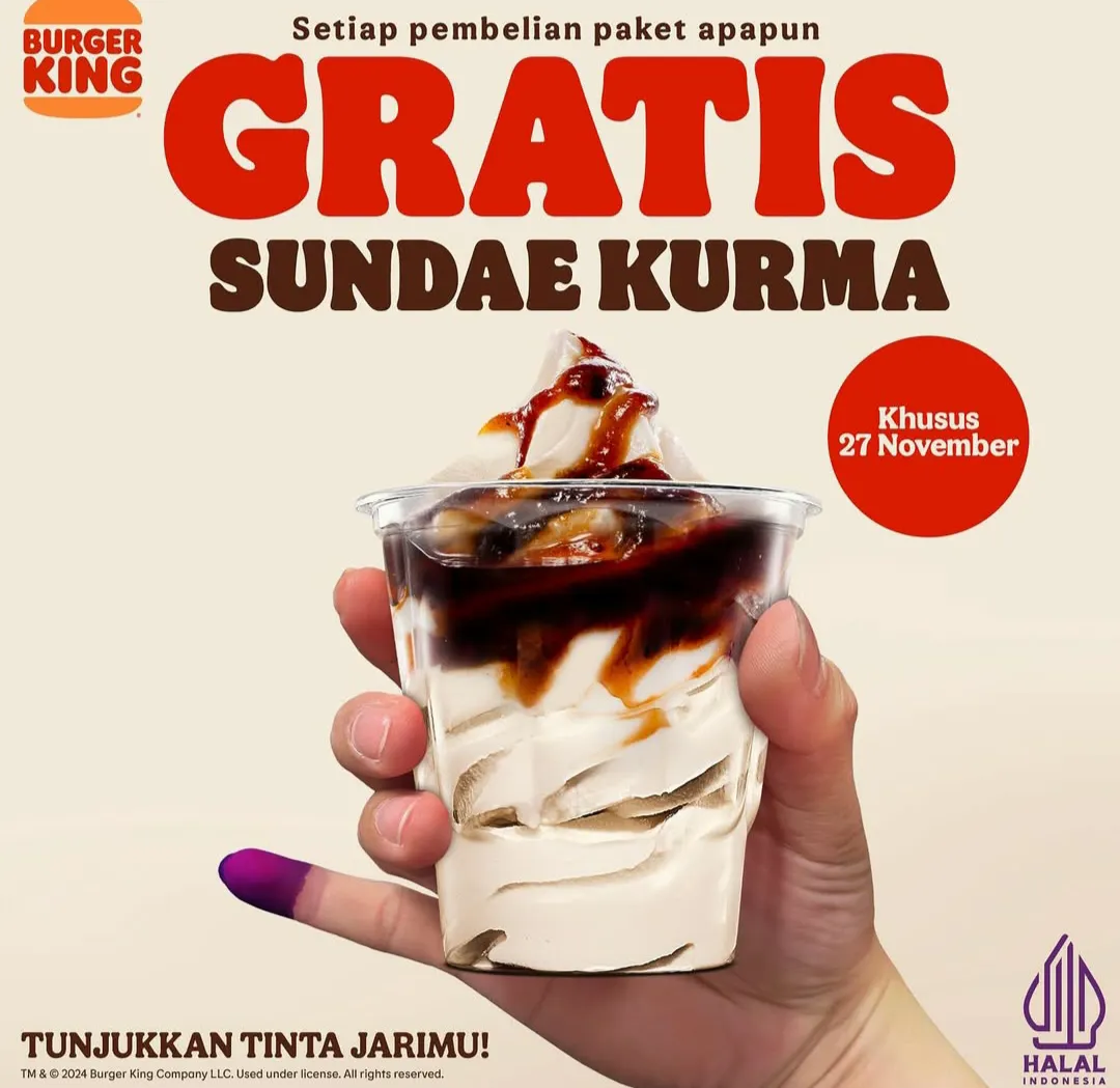 Promo Burger King Spesial Pilkada