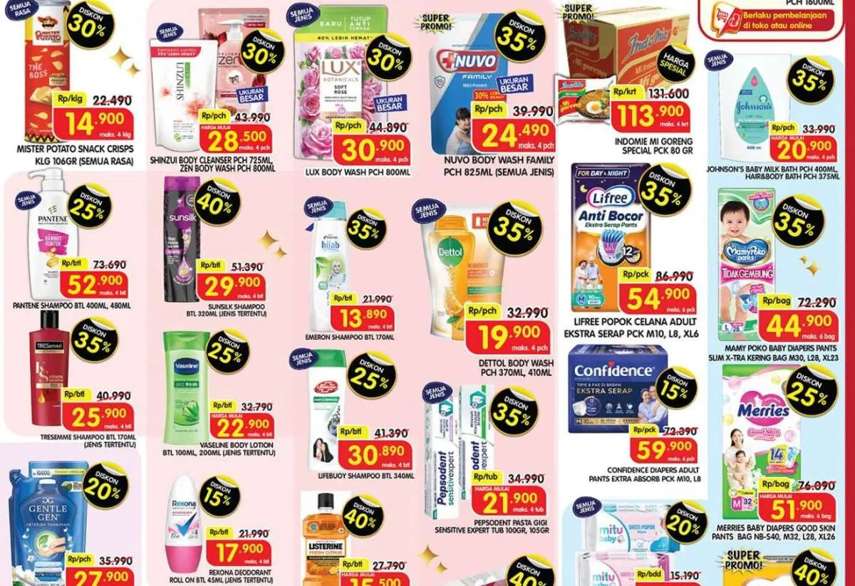 Promo Deterjen dan Sabun Mandi Weekend Akhir Maret 2025, Dapatkan Diskon Besar