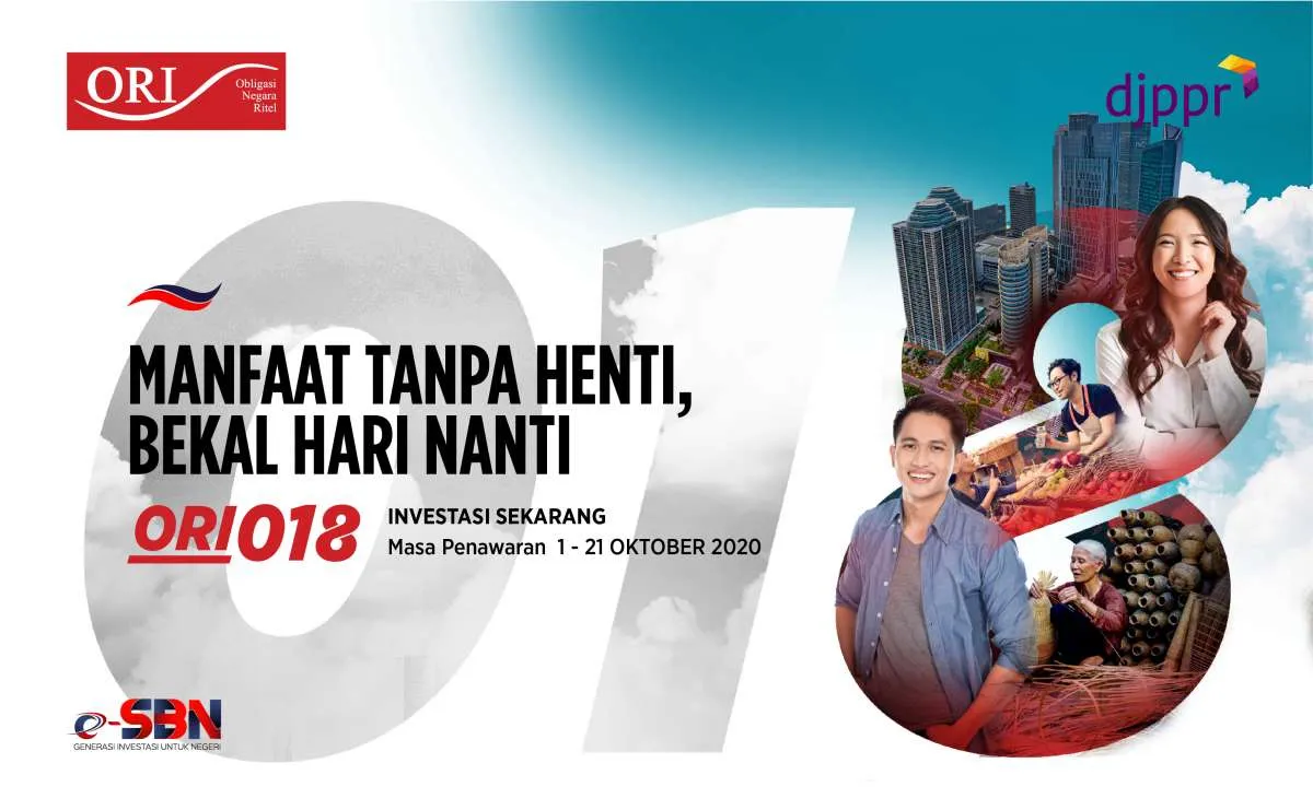 Penjualan ORI018 mencapai Rp 11,51 triliun hingga Selasa (20/10) sore