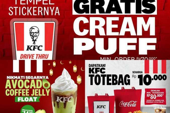 Promo KFC Terbaru Maret-April 2024: Avocado Float, Gratis Cream Puff & Tote Bag KFC