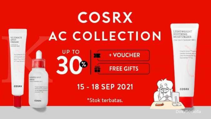 Promo Skincare Korea COSRX, Nikmati Diskon s/d 30% Berlaku Hingga 18 September 2021