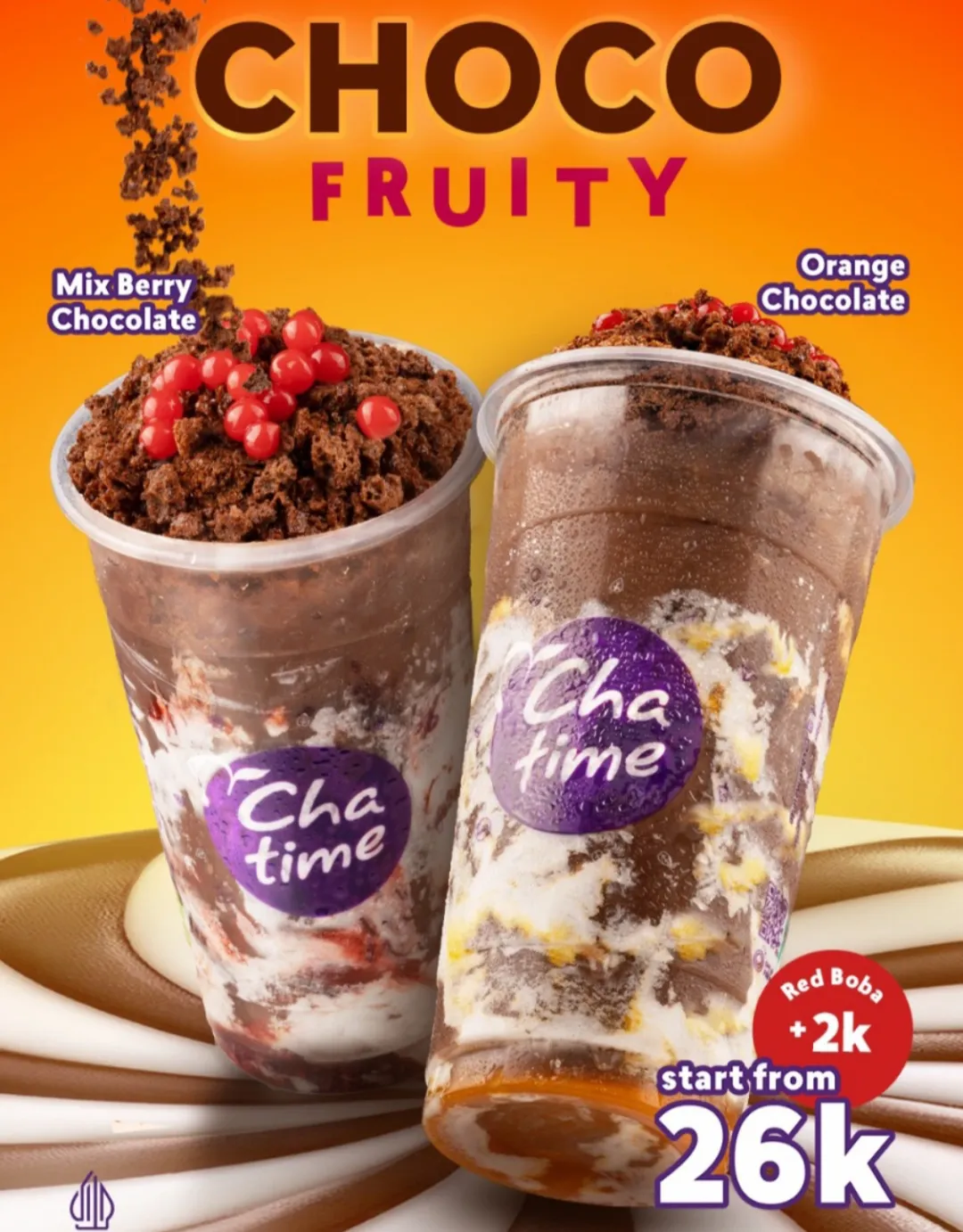 Promo Chatime menu baru Choco Fruity Series