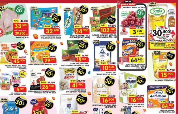 Promo Superindo Hari Ini 2-5 September 2024, Ada Diskon 40% dan Beli 2 Gratis 1