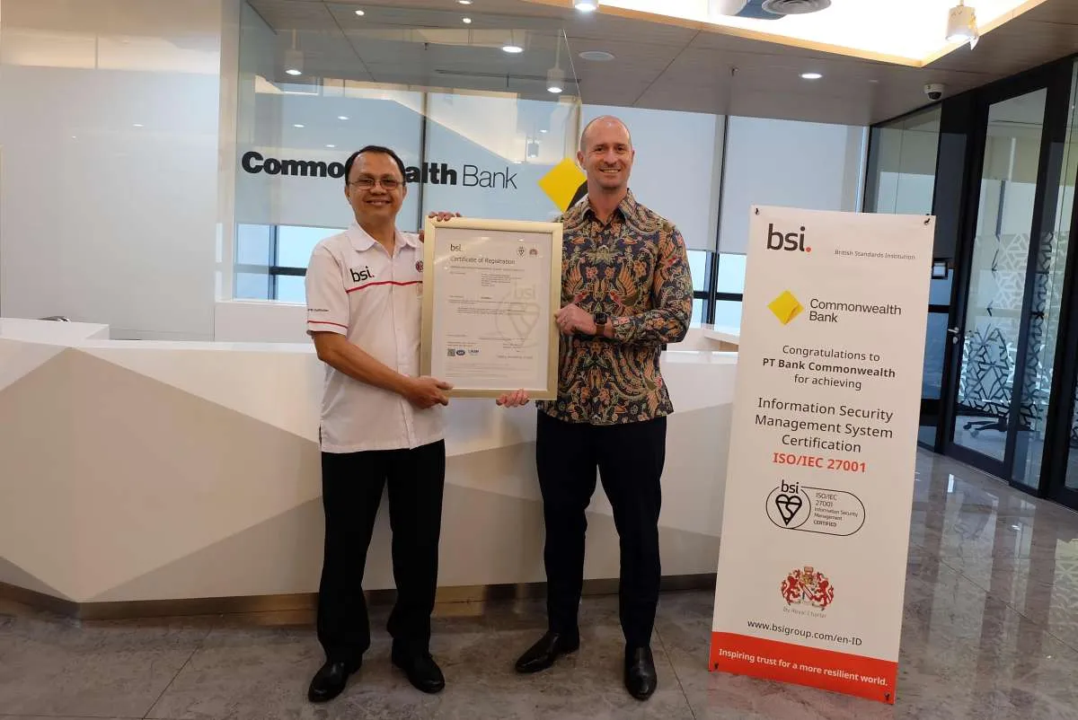 Lindungi Keamanan Data Nasabah, Bank Commonwealth Raih Sertifikasi ISO 27001