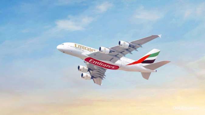 Pesawat Komersial Terbesar di Dunia Maskapai Emirates Bakal Mendarat di Ngurah Rai