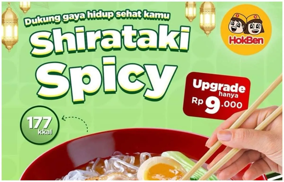 Promo Hokben Shirataki Spicy Hanya Rp 9.000, Sensasi Makan Ramen Sehat dan Enak