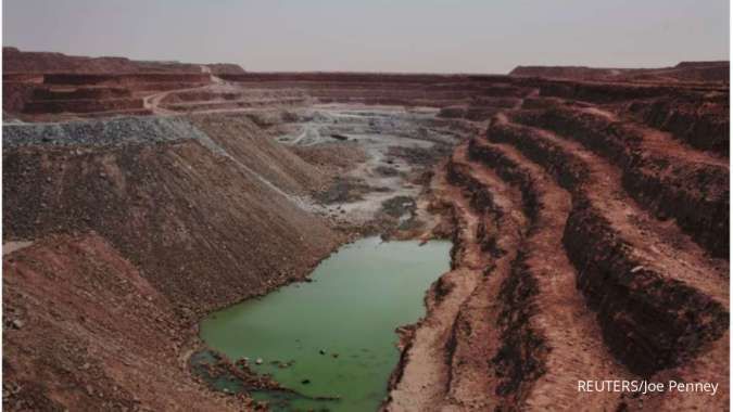 Tambang terbuka, uranium di Arlit, Niger