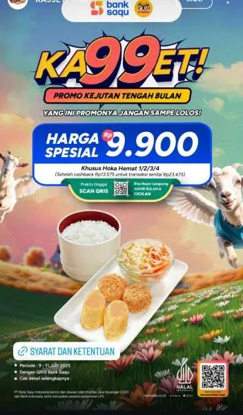 Promo KA99ET Bank Saqu dengan HokBen
