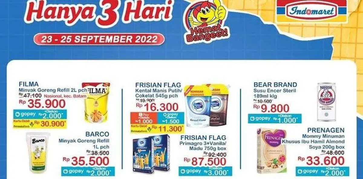 Promo JSM Indomaret Hanya 3 Hari Mulai 23 September 2022, Ini Katalog Selengkapnya