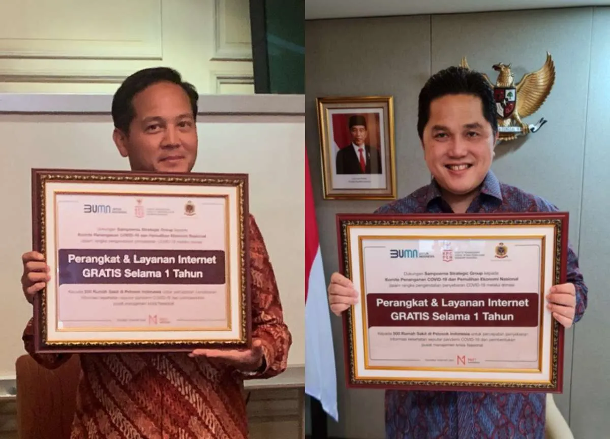 Dukung penanganan corona, Net1 Indonesia donasikan perangkat internet gratis