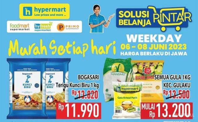 Cek Harga Promo Hypermart Weekday 6-8 Juni 2023, Banyak Ekstra Potongan di Hari Kerja