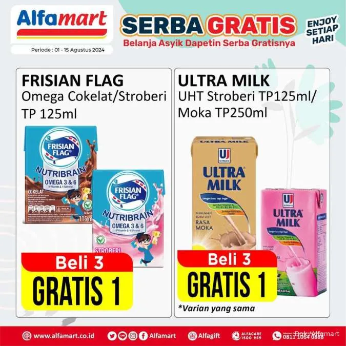 Promo Alfamart Serba Gratis Periode 1-15 Agustus 2024