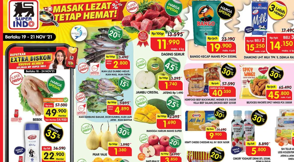 Promo JSM Superindo 19-21 November 2021, dapatkan diskon besar di akhir pekan