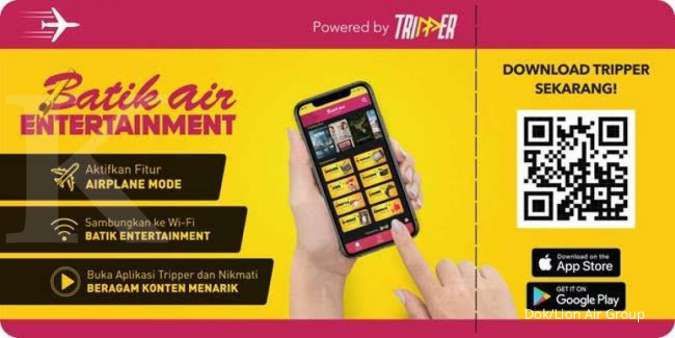 Batik Air Segera Luncurkan Tripper: Batik Entertainment Fasilitas Terbaru Hiburan Penerbangan - Hanya dalam Genggaman