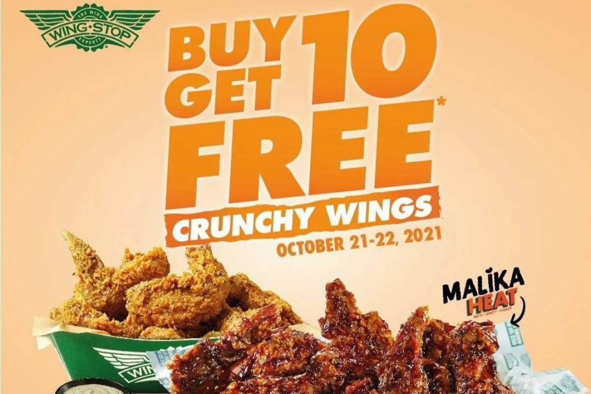 Promo Wingstop 21-22 Oktober 2021, Buy 10 Get 10 Free & Dapat Diskon Super Hemat