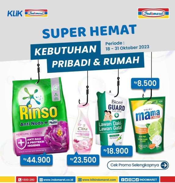 Katalog Promo Indomaret Super Hemat Minggu Ini Periode 18-31 Oktober 2023