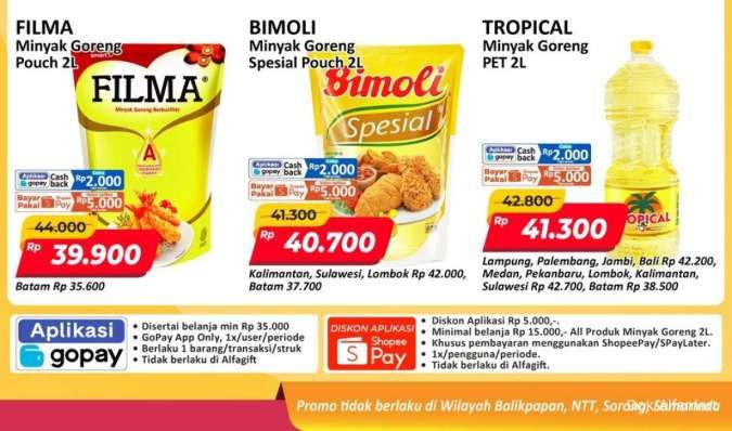 Promo Minyak Goreng di Alfamart 9-14 Januari 2026, Ada Filma Hemat
