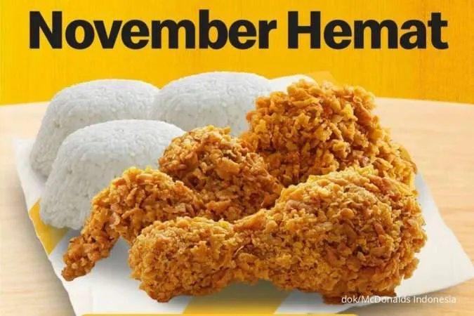 Promo McD 23-27 November 2022, Paket November Hemat 3 Ayam dan 3 Nasi Rp 49.545