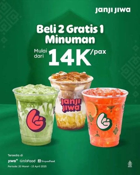 Promo Janji Jiwa Beli 2 Gratis 1 Minuman