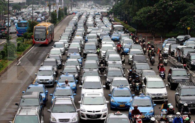 Lalu lintas sejumlah ruas di Jakarta padat